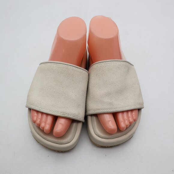 Adidas Y-3 Slide Platform Off White Suede Men’s 5 Women 6 Yohji Yamamoto GW8630 main image 4